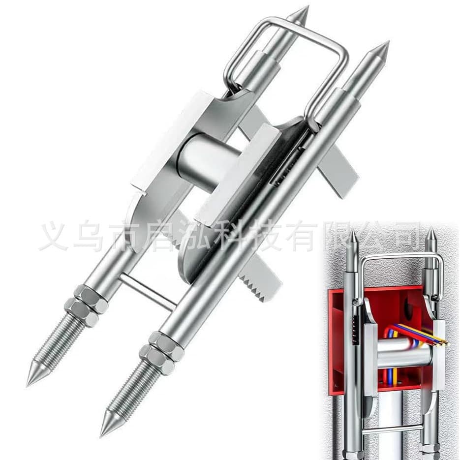 Electrician's cable pulling aid, professional cable pulling aid, electrical box cable puller, cable threading tool for electricians.