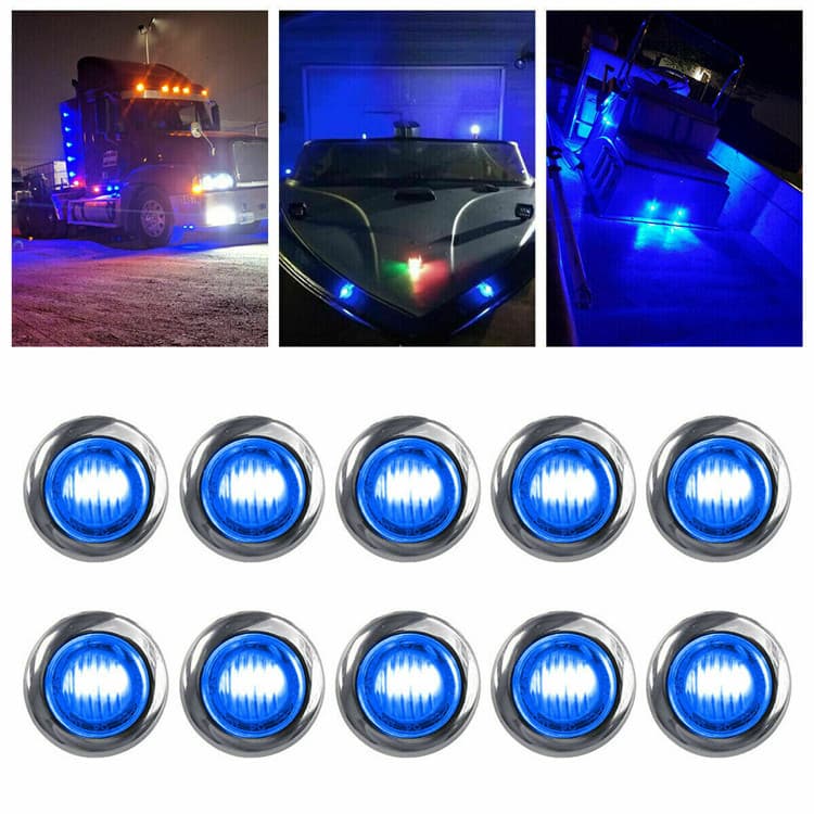SuLand 3LED Hot Selling Side Light Bullet Light Car Truck Metal Ring LED Light MK-118
