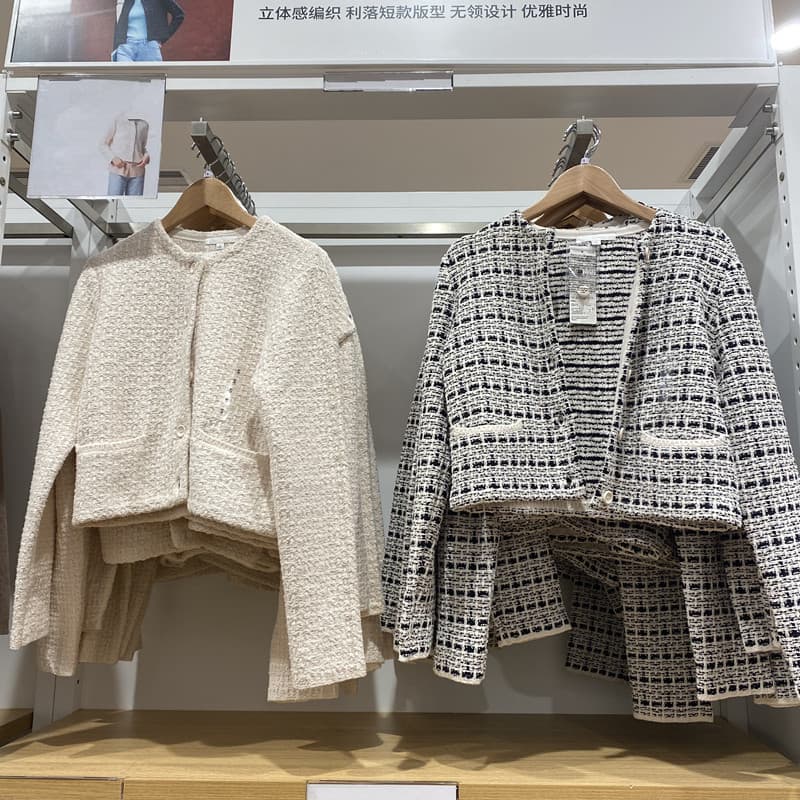 2025 Spring New Women's Knitted Short Jacket, Chic Little Chanel Style Single-Breasted Casual Coat 474981