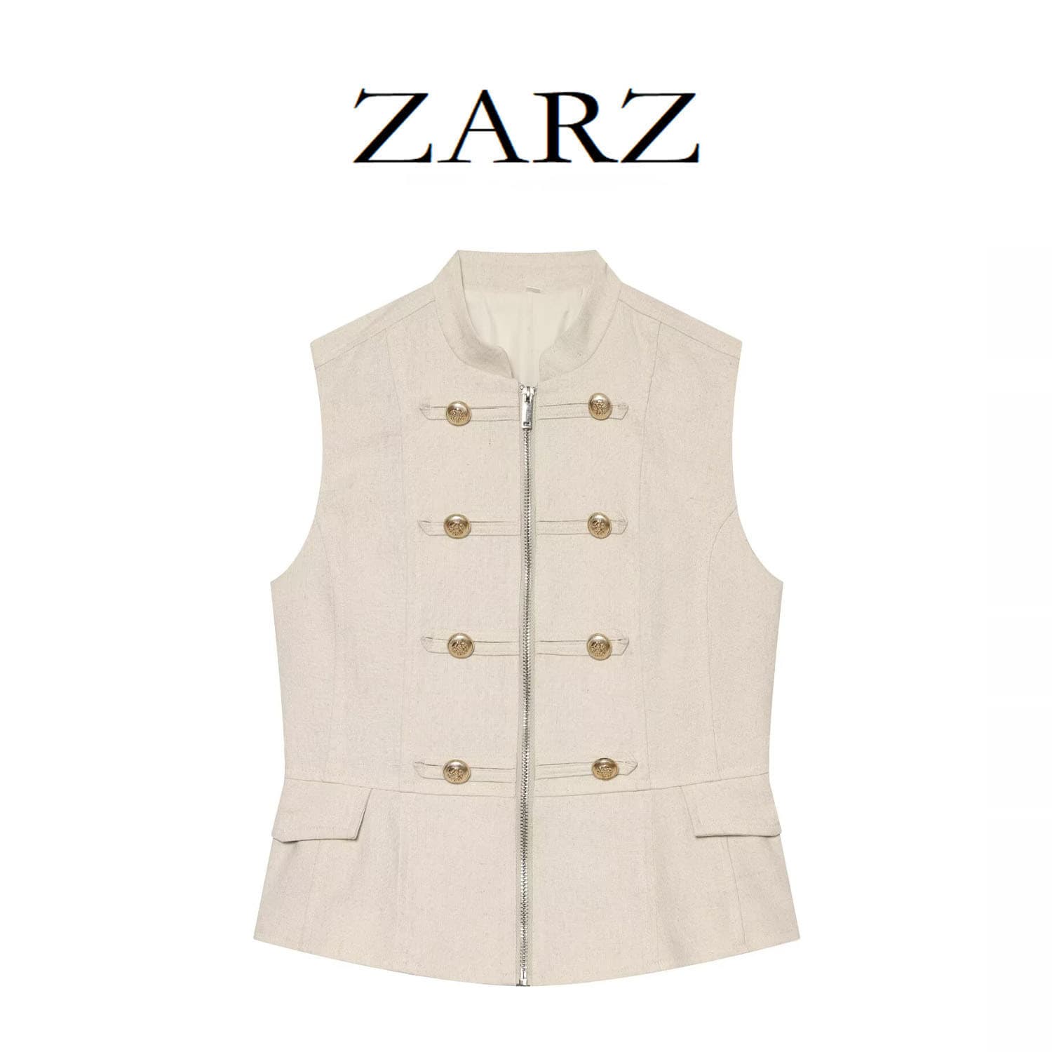 ZARZ homemade European and American style new women's clothing Western style knotted slim vest 2871/793/052