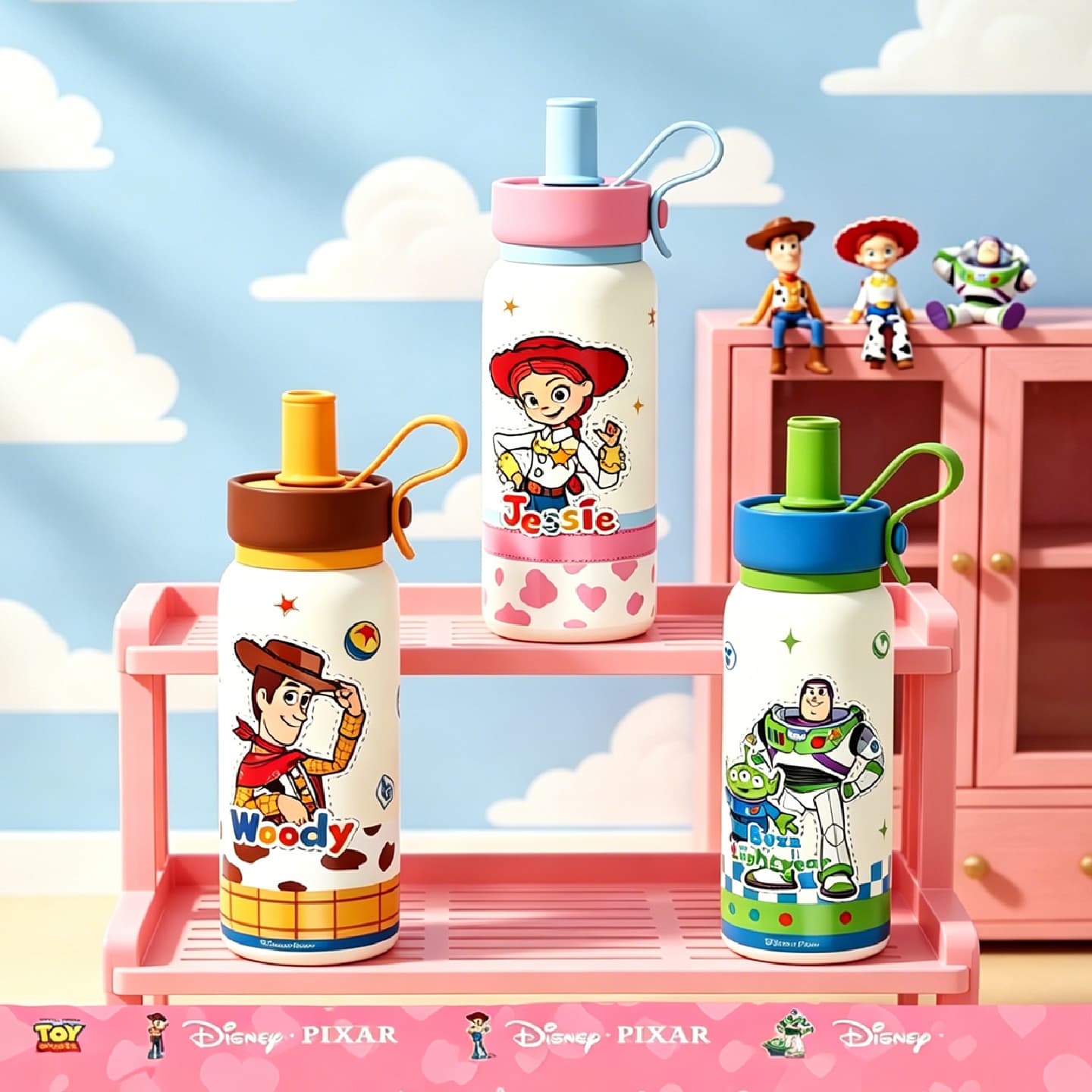 2026 new Toy Story children's thermos cup for girls, boys and girls, student special water cup with straw for school