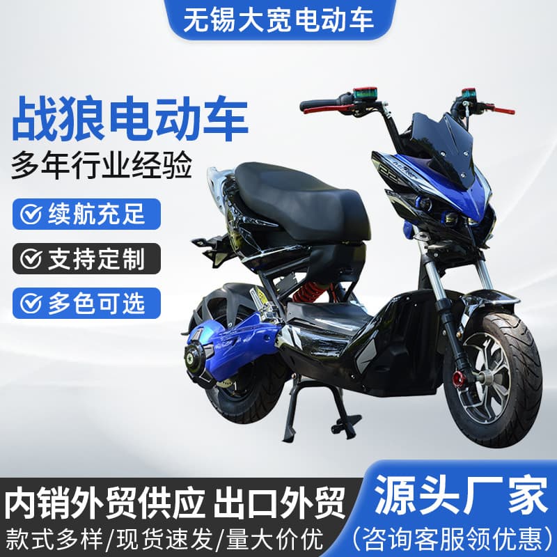 Zhanlang Electric Scooter for Export, Factory Wholesale Cross-Border Two-Person Electric Vehicle with Long Battery Range