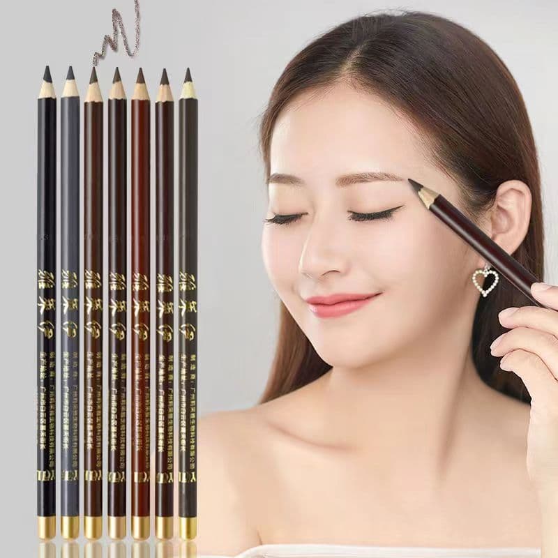 Bulk In-Stock Eyebrow Pencil Sweat-Proof Smudge-Proof One-Stroke Shaping Brown Black Coffee Gray Yalaiyi Eyebrow Pencil