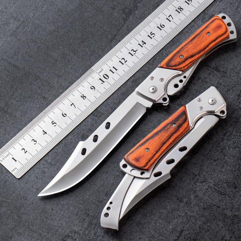 Outdoor Self-Defense Folding Knife, Multi-Function Small Knife, High Hardness Camping Tool, Portable Dovetail Knife