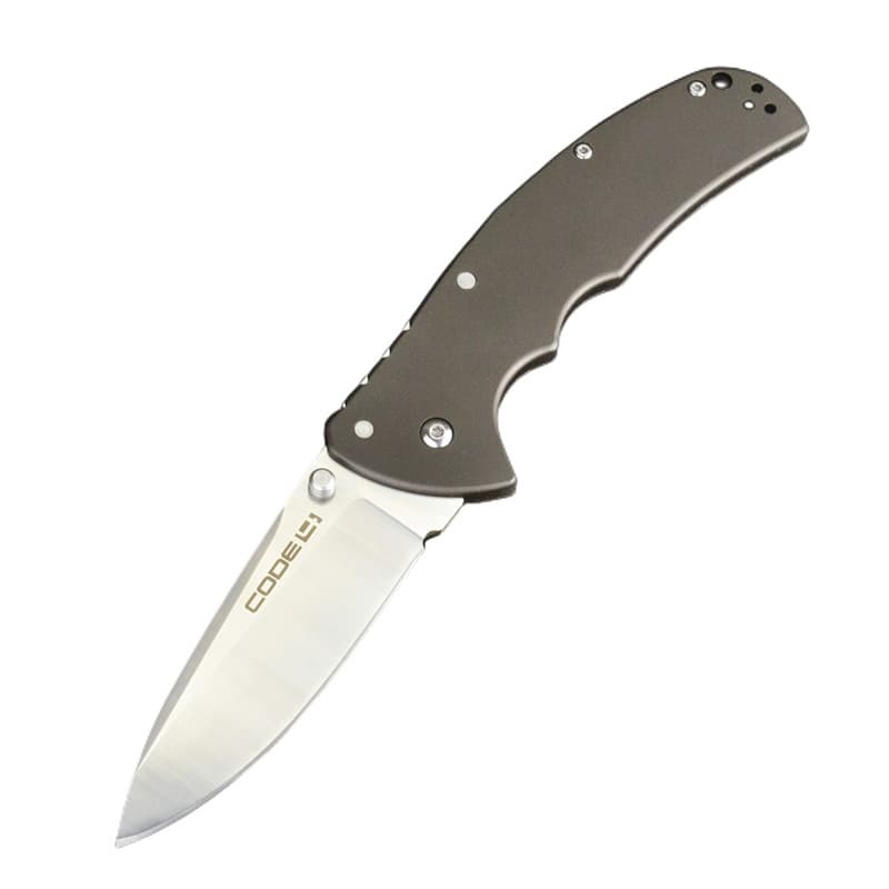 In Stock S35VN Stainless Steel Outdoor EDC Knife Cold Steel CODE4 Space Aluminum Handle Folding Utility Knife