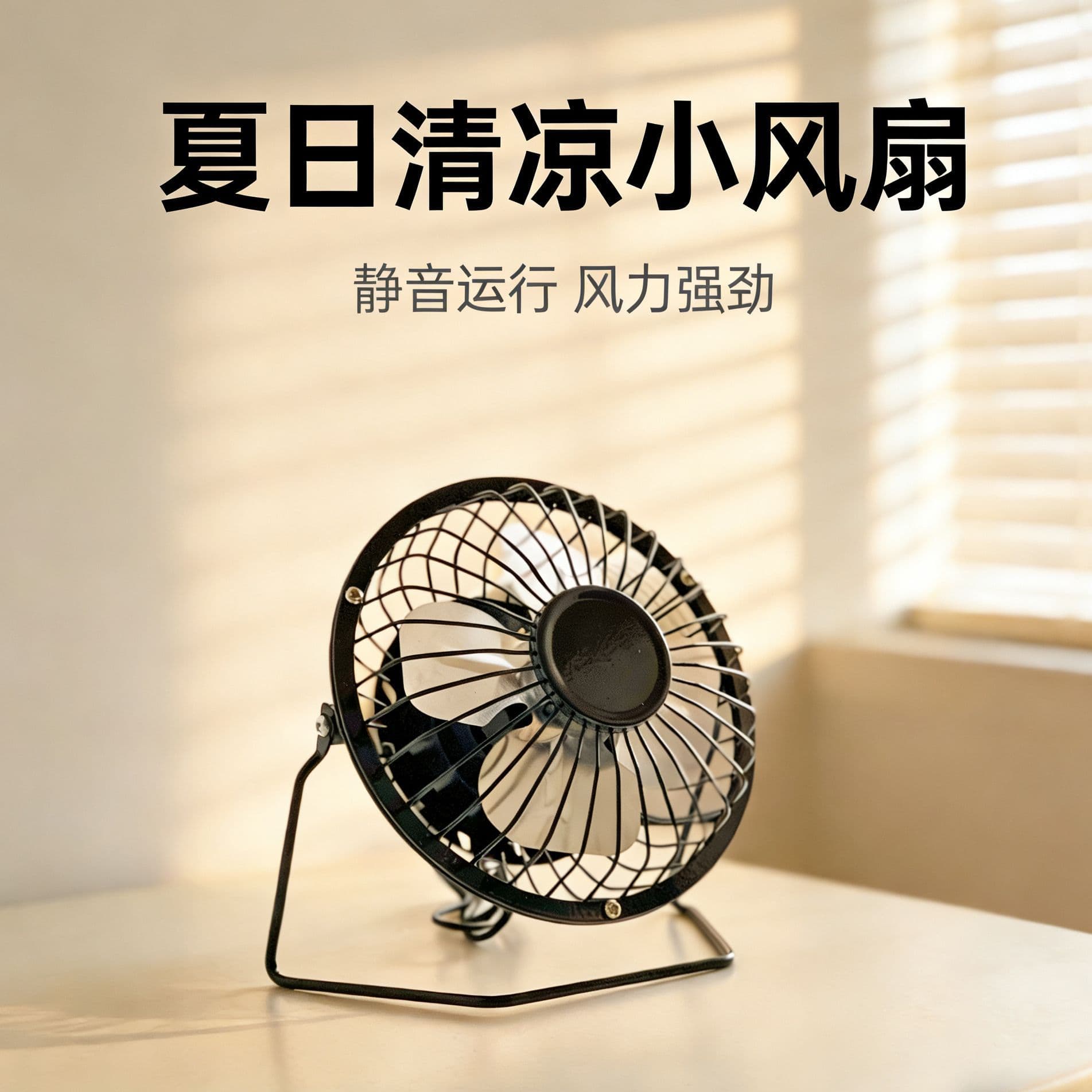 4-Inch USB Fan Desktop Circulating Fan USB Iron Art Electric Student Dormitory High-Speed Mini Small Fan