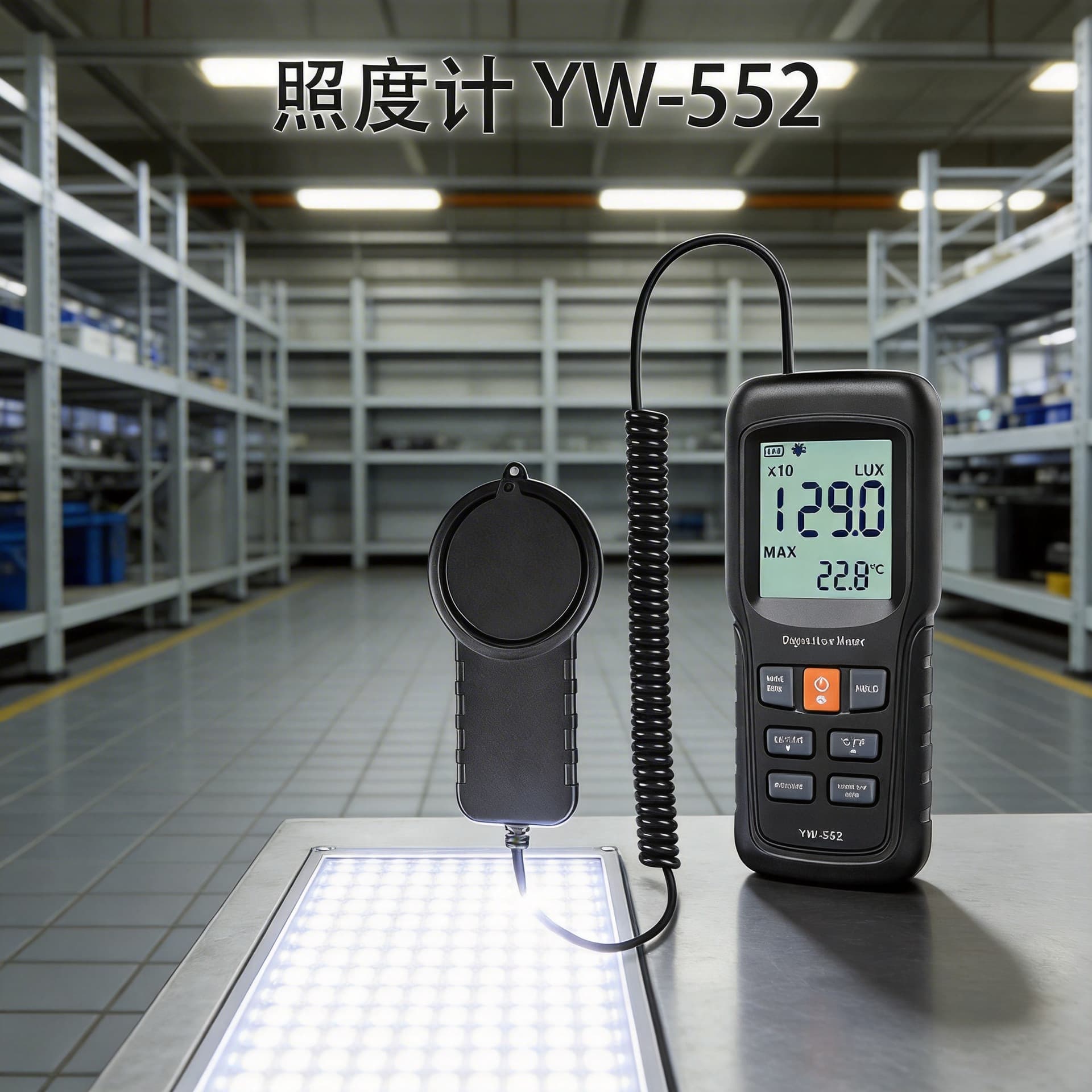 New Split-Type High-Precision Light Meter Photometer Luminance Meter Digital Illuminance Meter YW-552