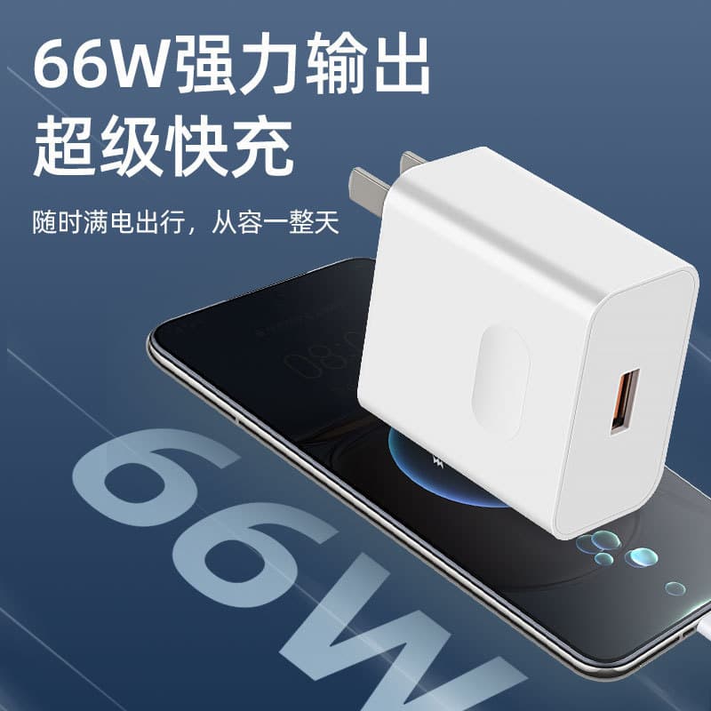 [Zhai Xiao Xiong Exclusive] 66W Super Fast Charger Head 6A Fast Charging Cable Type-C