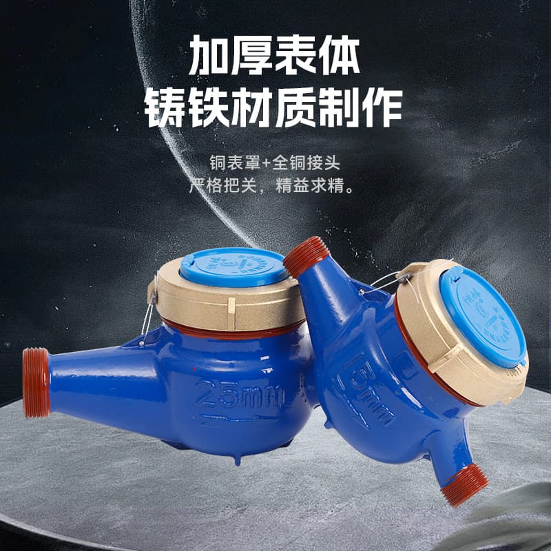 Factory rotary vane water meter, household tap water, rental housing project, mechanical wet thread water-saving water control