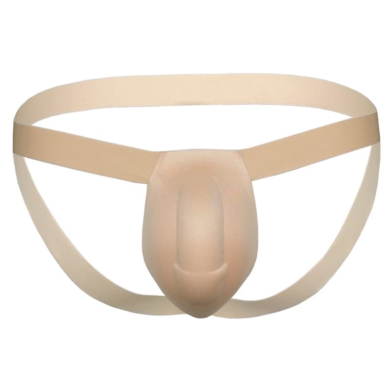 Drop shipping for European and American export men's sponge cup underwear, double thong, shapely and sexy, suitable for stage performances and protection.