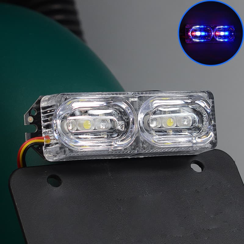 Cross-border direct supply of motorcycle flash tail lights LED brake lights 9V-80V rear tail lights two-color battery license plate lights