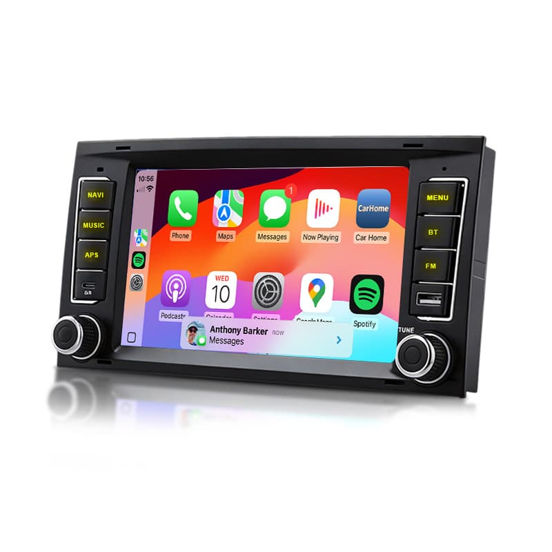 For 04-10 Volkswagen Touareg Car Radio 7-inch Car MP5 Central Control Screen Reverse Camera Car Radio