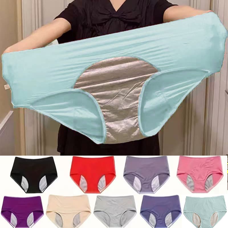 High-Waist Breathable Women's Period Underwear Comfortable Ladies' Triangular Panties for Menstrual Period Cross-Border