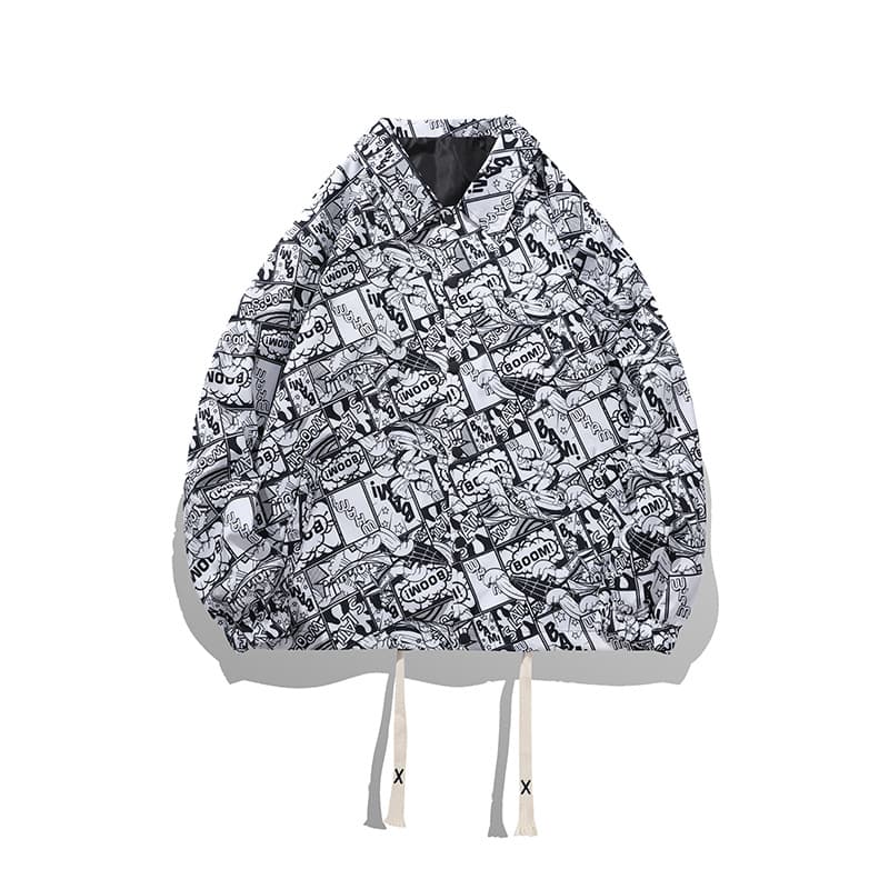 Hong Kong Style Retro Paisley Print Jacket for Men, Trendy Spring/Autumn High-End Casual Jacquard Coat
