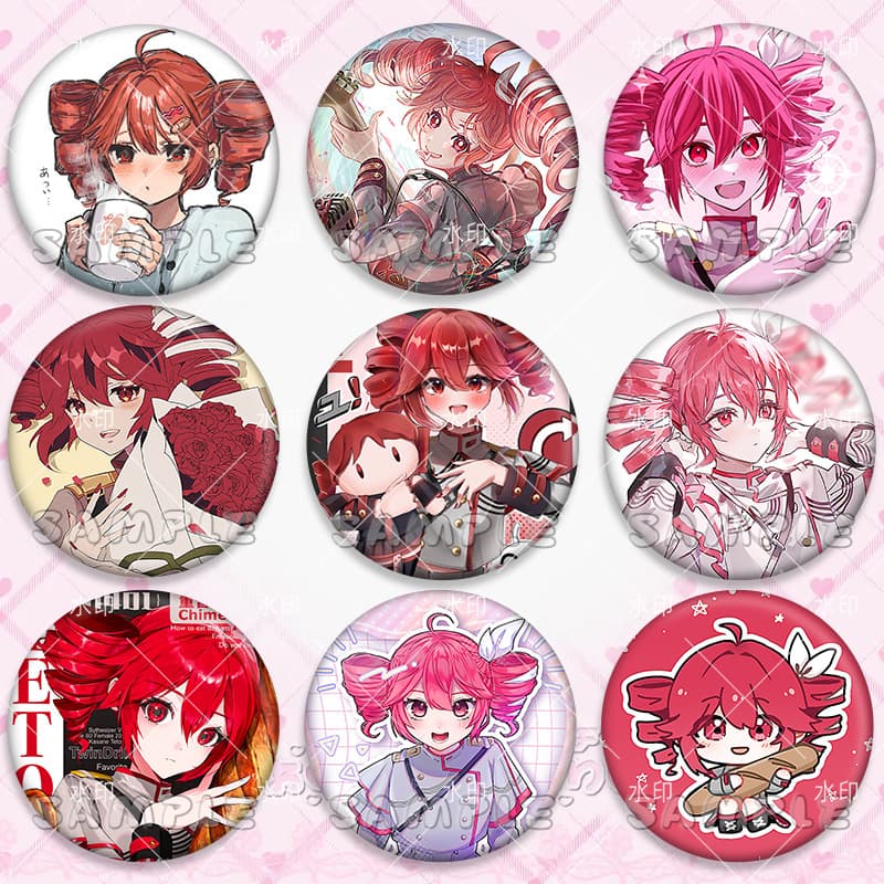 Accent Teto Fan DIY Badge Ita Bag Accessories Hanging Decoration Collectible Brooch Pin Ornament Gift Badge
