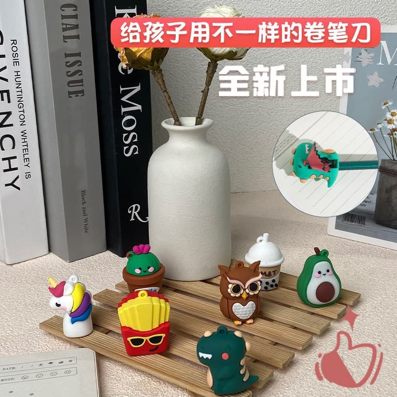 Creative Shaped Pencil Sharpener Single Hole Pencil Sharpener Kids Pencil Sharpener Cartoon Mini Pencil Sharpener Portable Stationery Gift