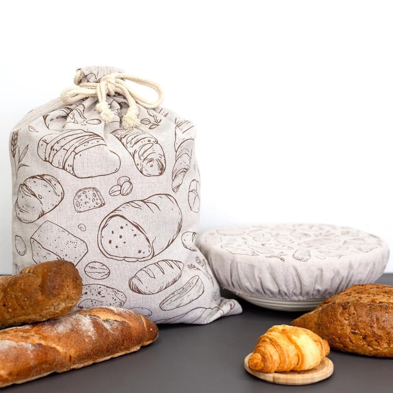 Amazon Cross-border Homemade Sourdough Bread Bag, TPU Plastic Lining, Reusable Bread Storage Bag