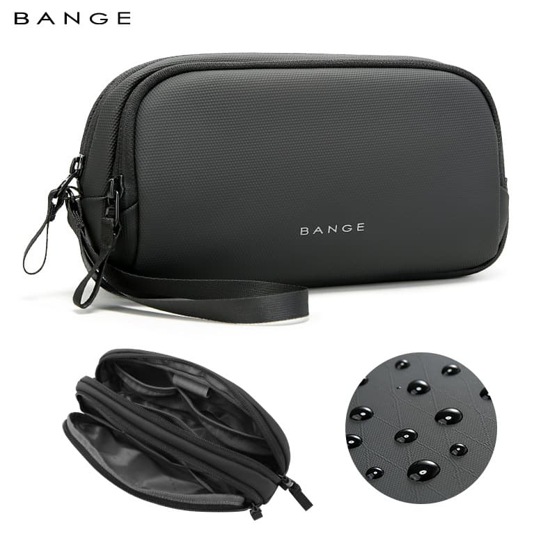 BANGE New Travel Digital Organizer Bag for Men and Women, Multi-Compartment Cable Storage Pouch, Portable Handbag for Daily Business Trips