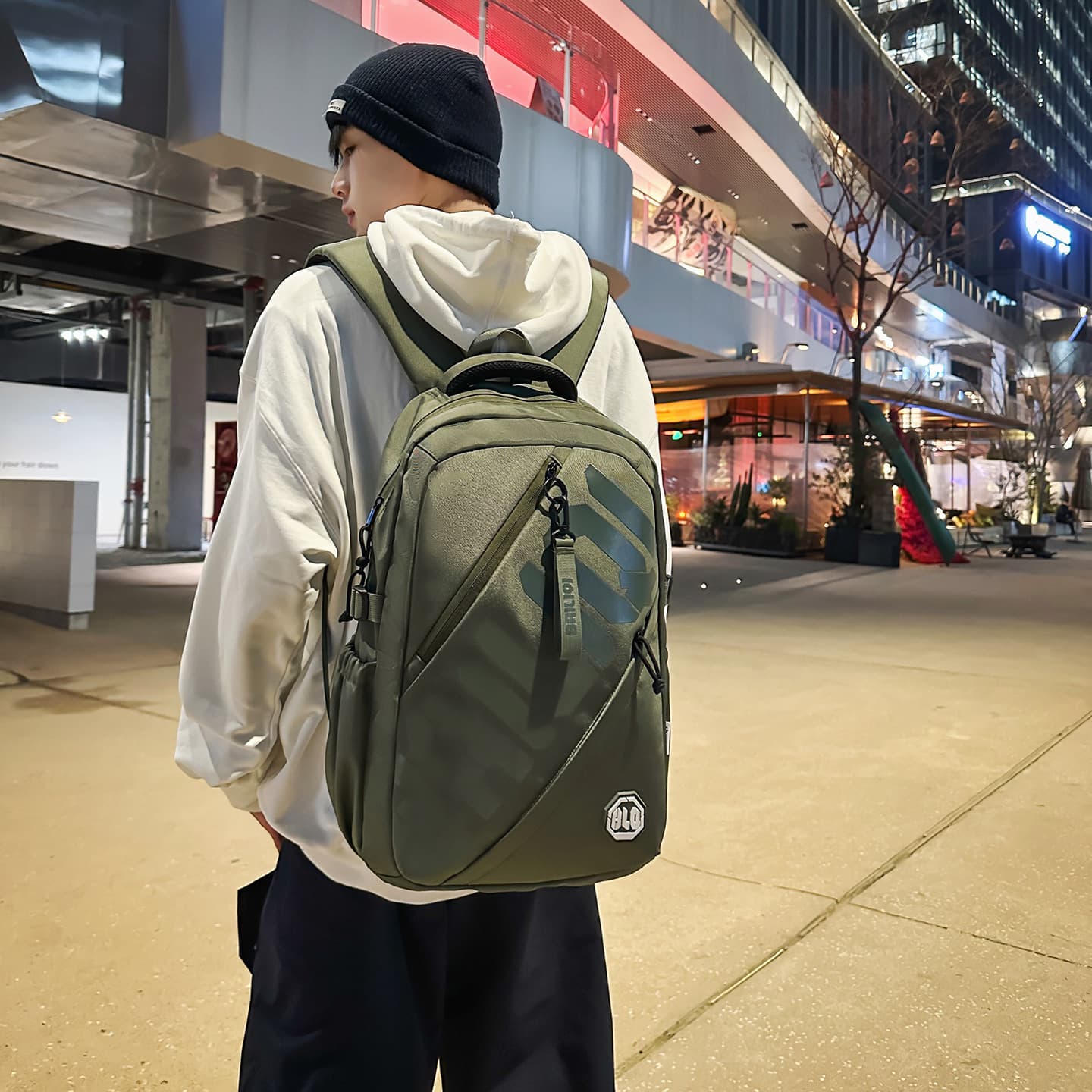Trendy College Student Backpack, Stylish Letter Print, Large Capacity Casual School Bag for Middle and High School Students, Unisex
