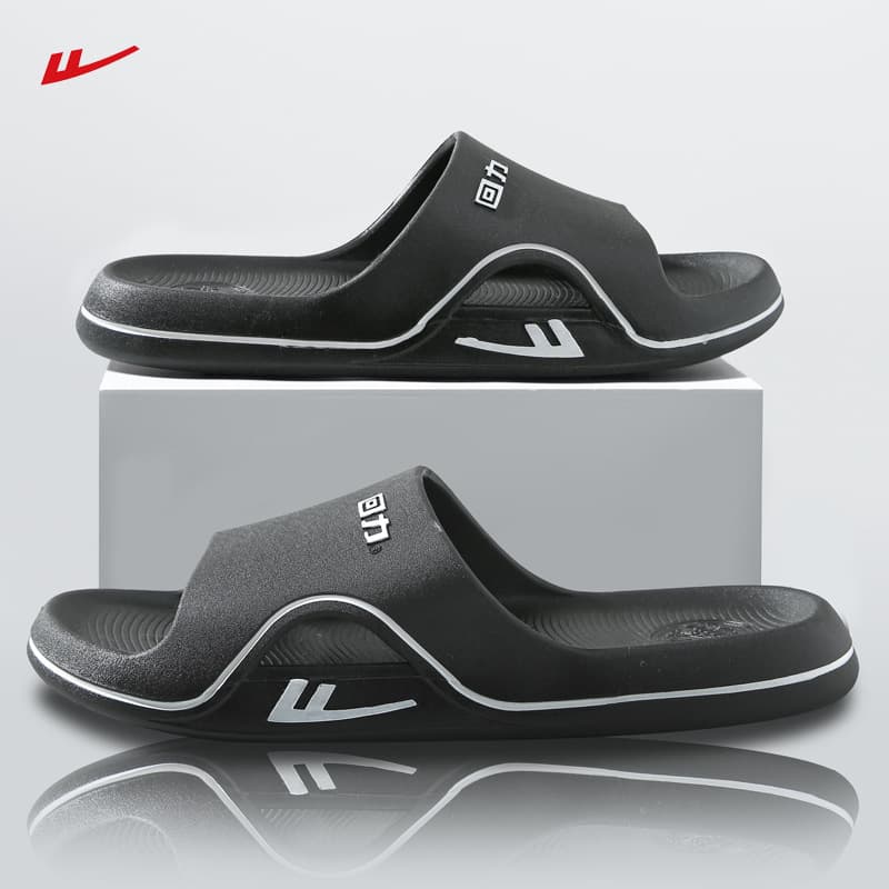 Huili 2025 New Thick Bottom Deodorant Household Outdoor Sports Anti-Slip Slippers for Men