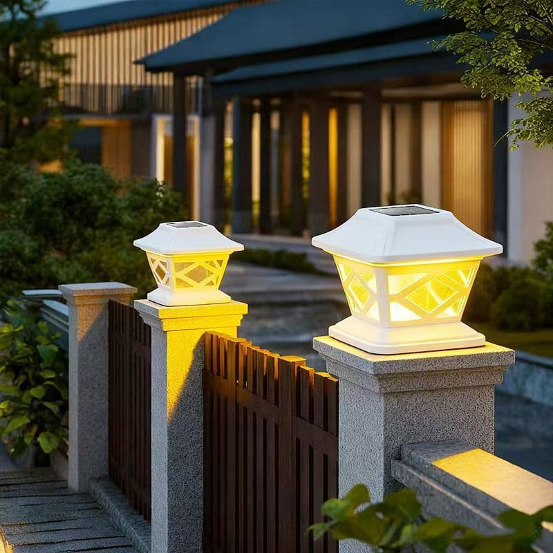 2026 Cross-border New Solar Post Light, Outdoor Solar High-Brightness Courtyard Garden Landscape Column Light