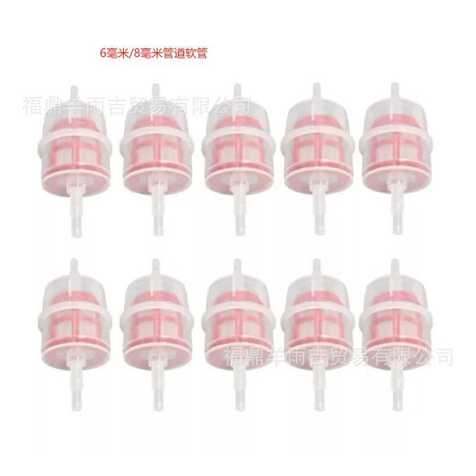 10Pcs Car Parts Large Inline Fuel Filter Auto 6mm /8M