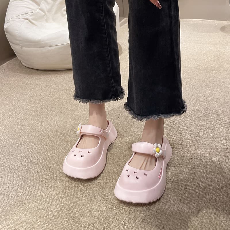 Clog Sandals Women Summer Outdoor 2025 New Fashion Cloud-Soft Sole Half Slippers Two-Way Beach Cool Slippers Parent-Child