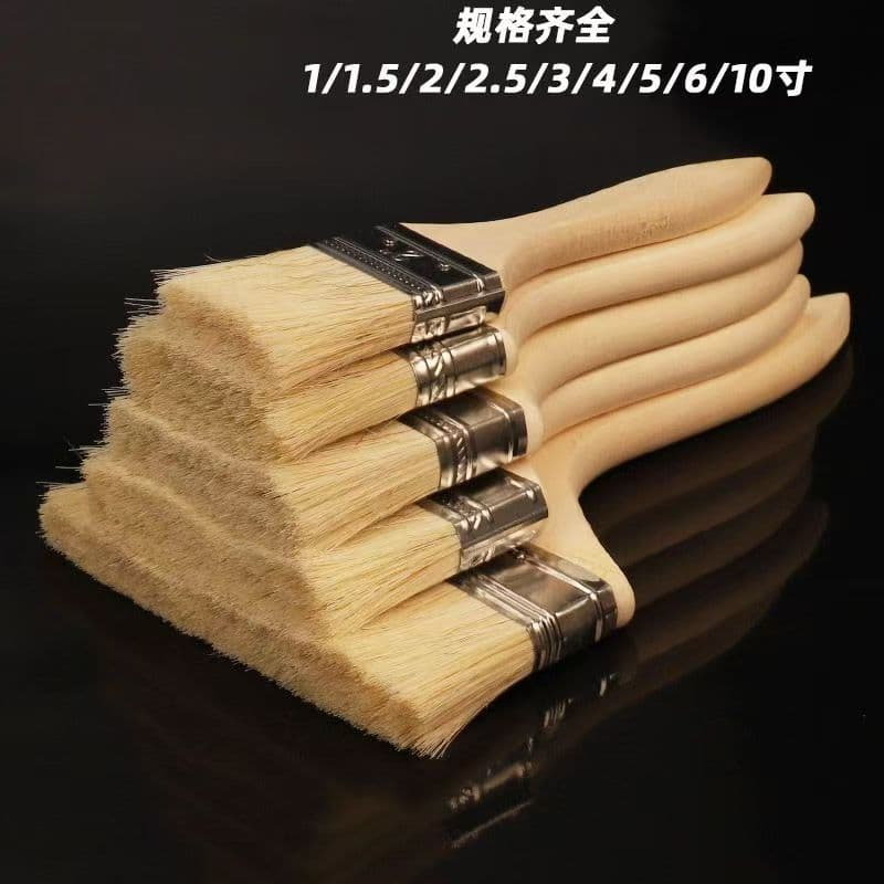 Paint Brushes, Industrial Brushes, Thickened Brown Bristle Brushes, Glue Brushes, Cultural and Creative Supplies, Barbecue Brushes, Dust Brushes
