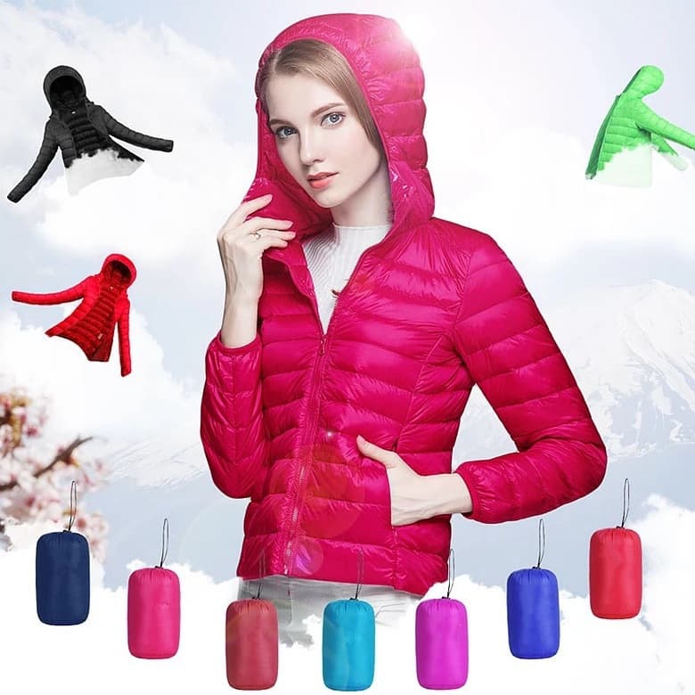 2025 New Lightweight Down Jacket Women's Hooded Korean Style Short Women's White Duck Down Lightweight Down Jacket Women's Wholesale