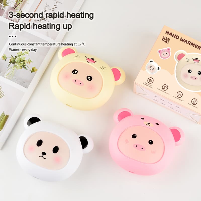 Cross-border New Hand Warmer Electric Heating Warm Patch USB Rechargeable Hand Warmer Bag Heater Custom Logo Cat Paw Gift