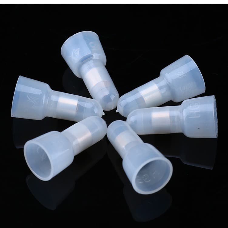 Wire Connector Copper Tube Closed Wiring Terminal Nipple Round 4mm CE-2X-ce5 Nylon Wire Connector Cap Pre-Insulated
