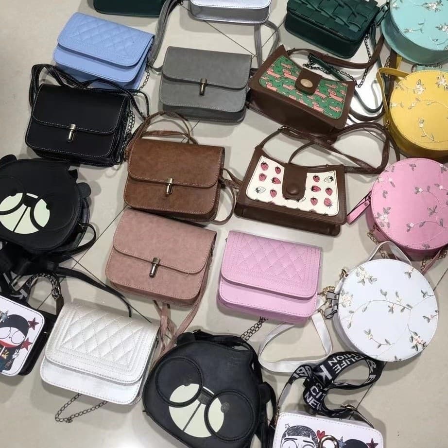 Export surplus women's bags from Baigou factory, cross-border inventory mixed styles, clutch bags wholesale, clearance stock handbags