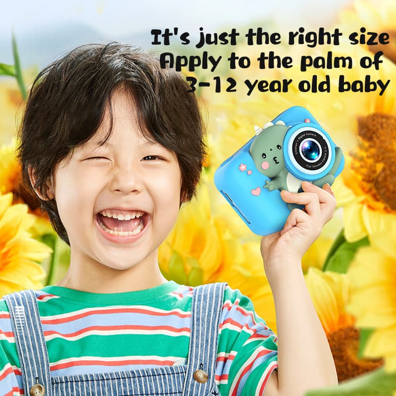 Cross-border Children's Camera Q6 Dinosaur Cartoon Toy Mini Camera HD Dual Lens Portable SLR Digital Camera