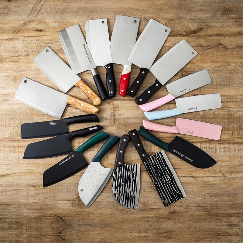 Street Stall Supply Kitchen Knife - Household Stainless Steel Slicing Knife for Meat and Vegetables, Sharp Chef's Tools