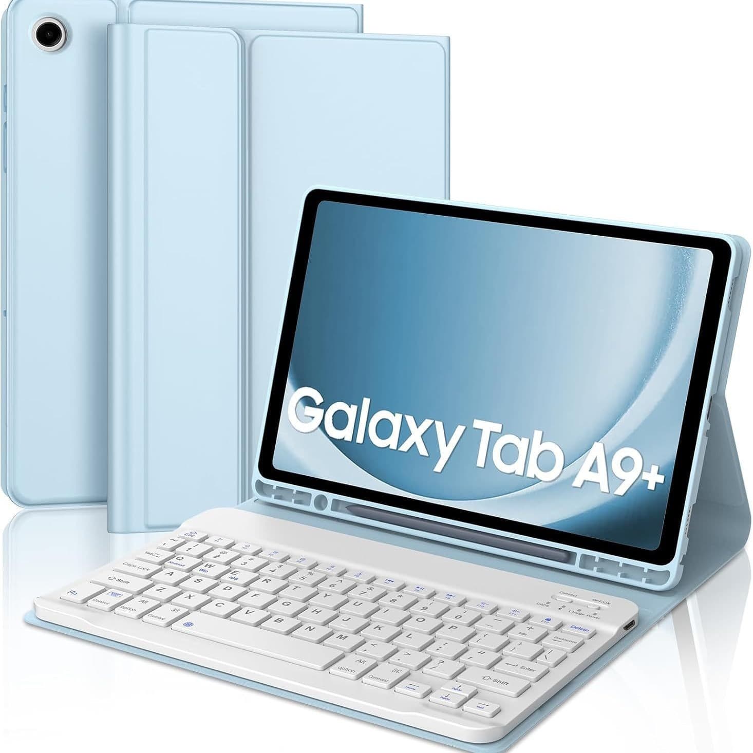 Compatible with Samsung Galaxy Tab S11 Case S10 Lite Bluetooth Keyboard A11 Plus Soft Shell Pen Holder
