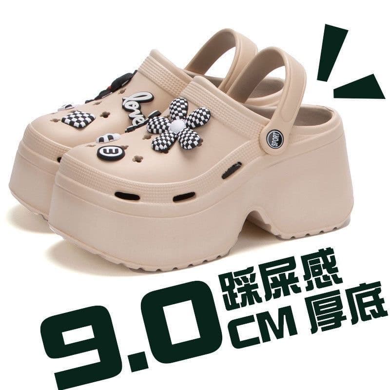 Women's Thick Heel Sandals Indoor Outdoor Slip-On Summer Home Shoes Couple EVA Slippers Breathable Footwear Fashion Footwear