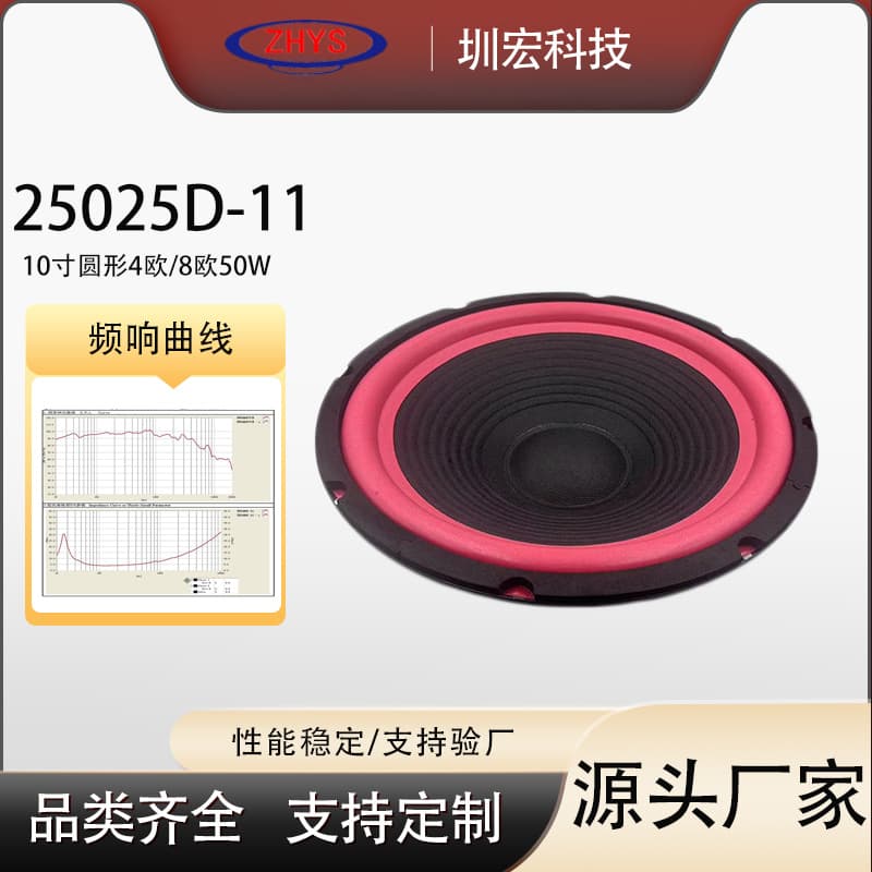 Car Audio Subwoofer Series 10 Inch 4 Ohm / 8 Ohm 50W Car Modification Custom