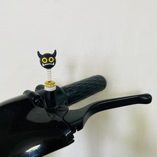 Motorcycle Modification Screw Decoration Spring Doll Ornament Electric Scooter Accessory Rearview Mirror Cartoon Parts Modification