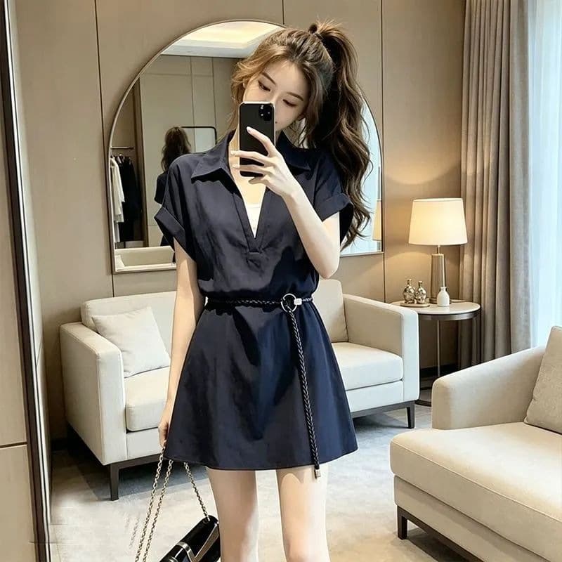 Women's Dress 2026 Summer New Design Versatile Slimming Trendy Stylish Short Skirt