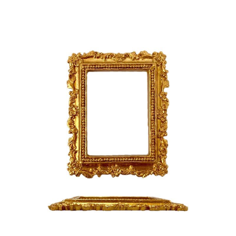 Cross-border Instagram Photo Prop Victorian-Style Luxury Vintage Resin Photo Frame Ornament Badge Display Stand