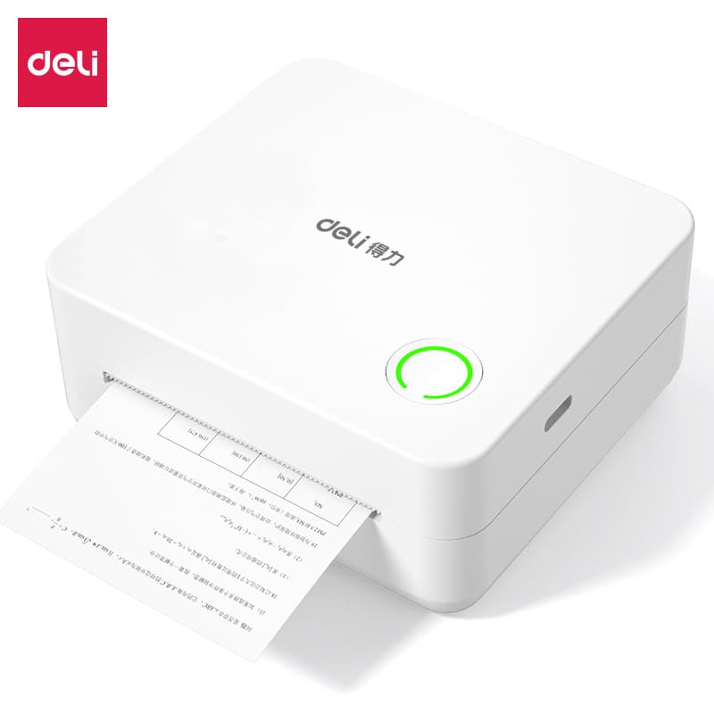 Deli X1B Print Buddy White, 2-inch Bilingual Portable Bluetooth Wireless Mistake Corrector Printer
