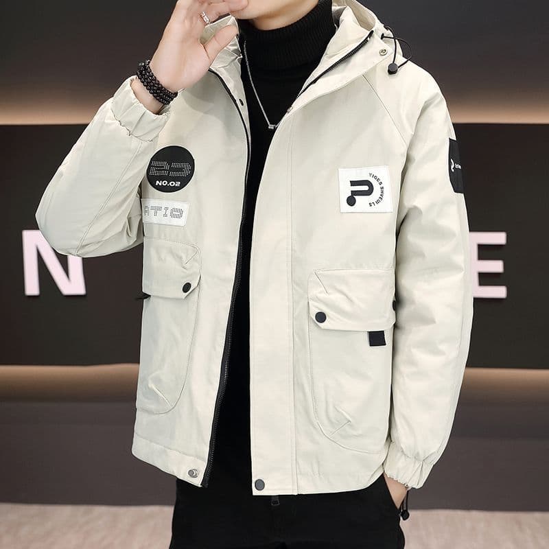 Men's padded and thickened windproof and waterproof jacket, 2025 new style, winter coat.
