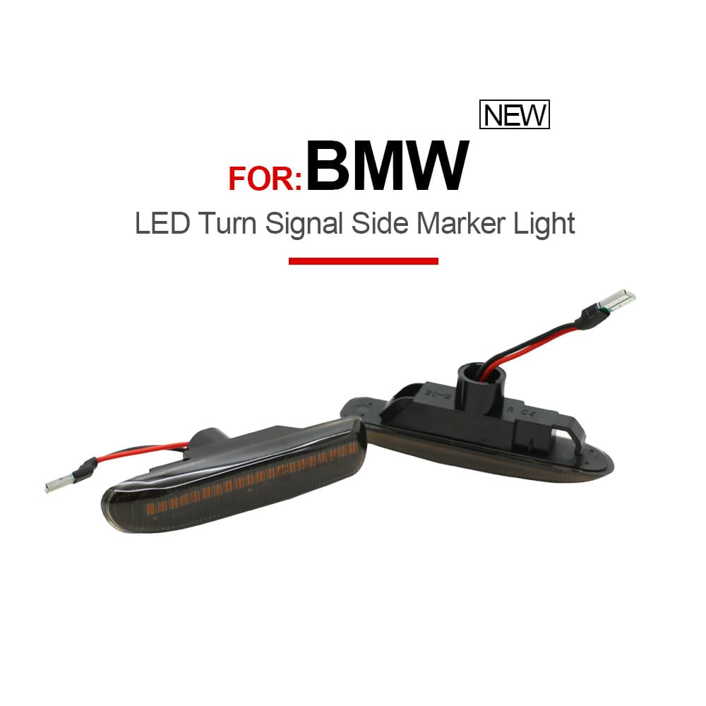 LED Side Turn Signal Light Flowing Dynamic Rearview Mirror Blinking Marker for BMW 3 Series E46