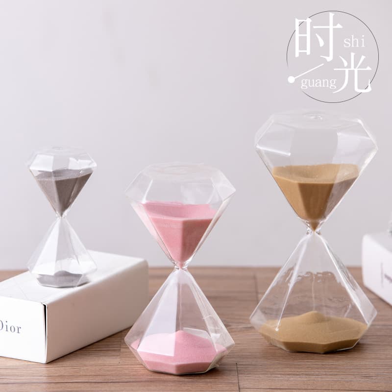 Diamond Hourglass 5/15/30 Minute Sand Timer Home Decoration Creative Gift