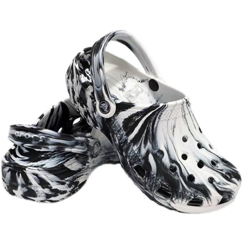 Crocs for Men and Women, Classic Marble Pattern Beach Shoes, 206867 (Foreign Trade)