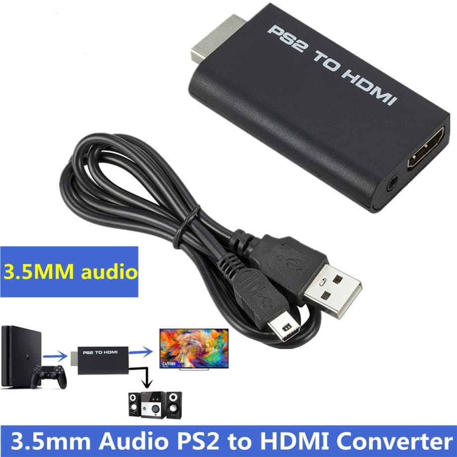 G300 PS2 to HDMI Game to Hdmi Audio Video Converter Adapter