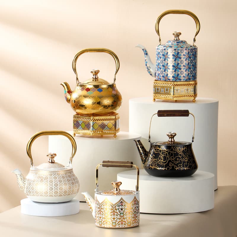 Xinjiang Ethnic Style Tea Kettle with Strainer, Cold Brew Tea Pot, Flower Tea Pot, Salty Milk Tea Kettle, Large Capacity Water Kettle