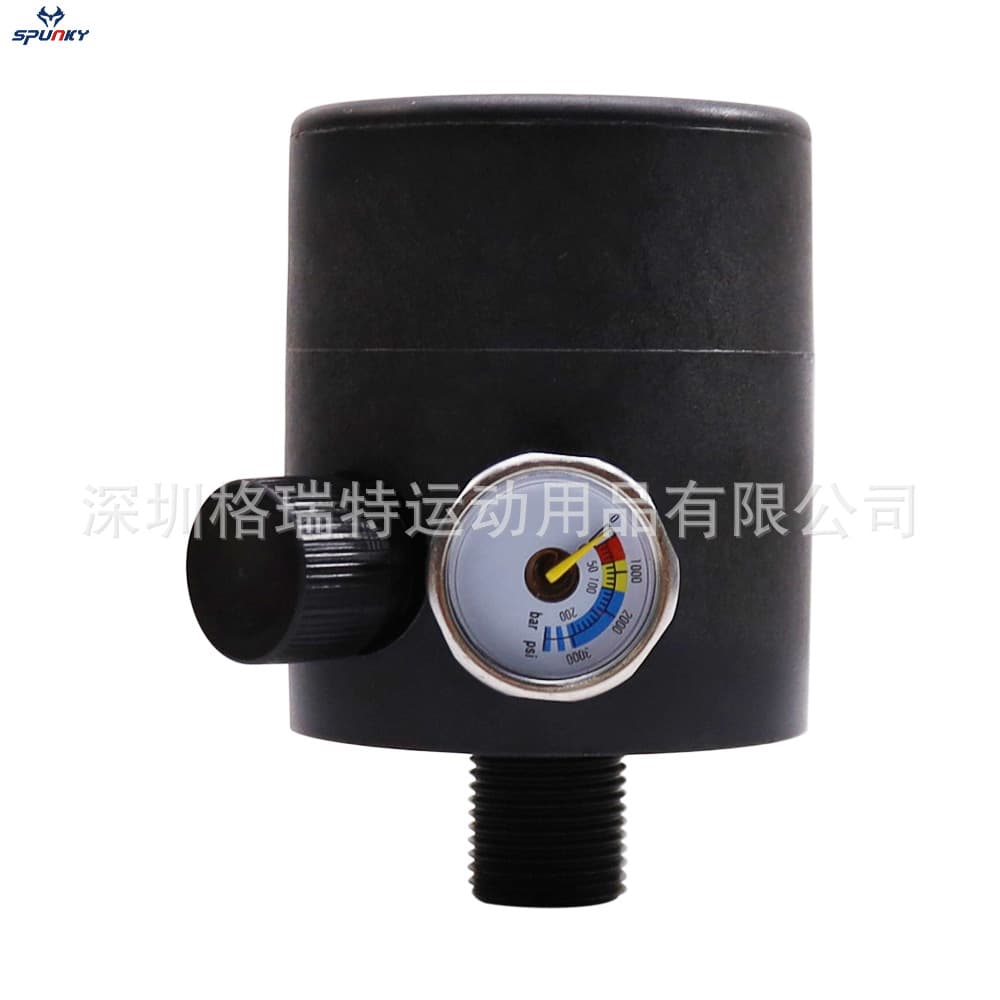 M18*1.5 Diving Scuba Breathing Valve 0.5L Mini Oxygen Tube Respirator 3000psi 200bar Pressure Gauge
