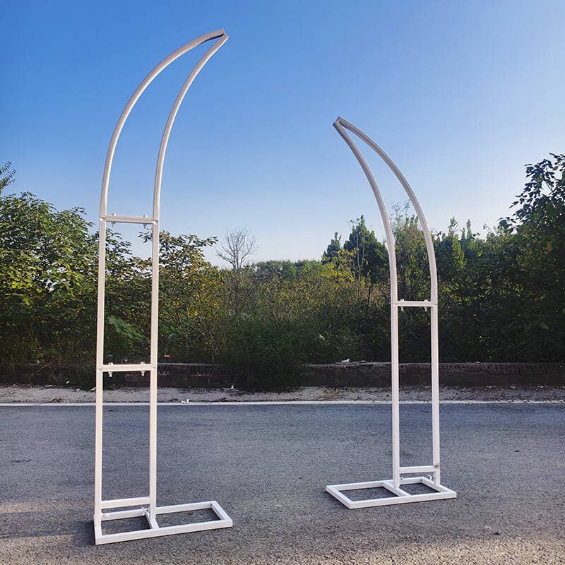 Wedding prop iron arch flower stand, bullhorn arch, ivory arch, lawn wedding ram horn arch, outdoor decoration floral art