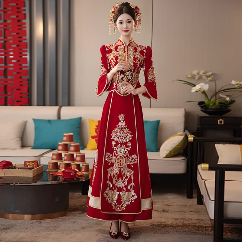 Xiuhe Clothing 2026 New Style Wedding Traditional Chinese Wedding Dress Bridal Attire New High-End Wedding Attire Xiuhe Spring Collection